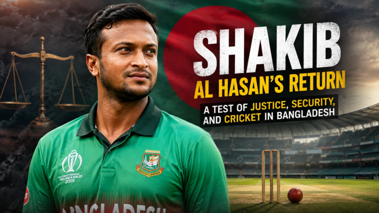 Shakib Al Hasan’s Return: A Test of Justice, Security, and Cricket in Bangladesh